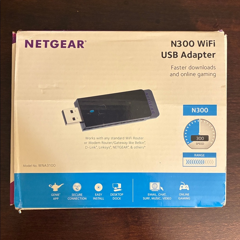 NETGEAR N300 Wi-Fi USB Adapter (WNA3100) - Picture 13 of 15
